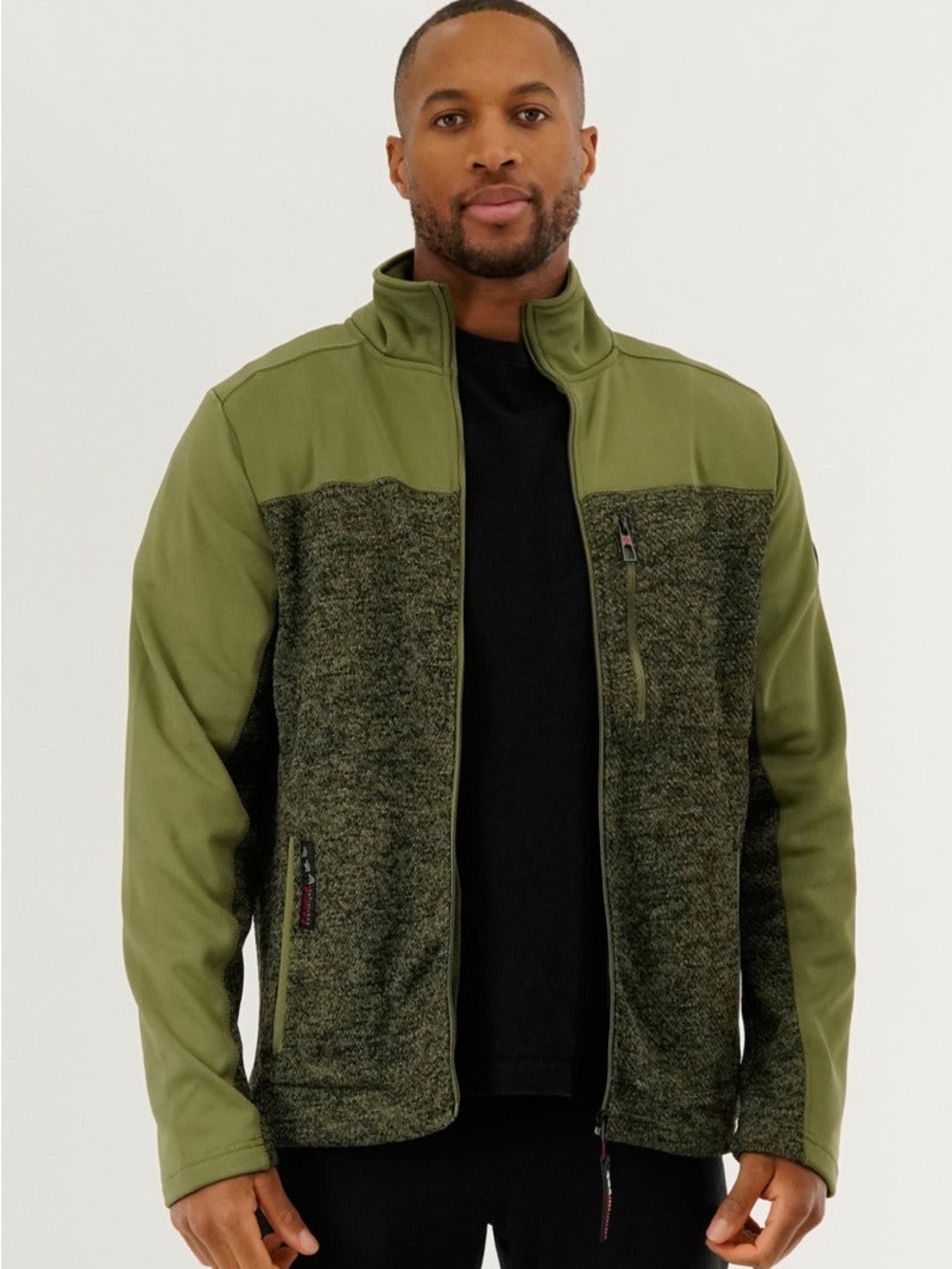 CANADA WEATHER GEAR FLEECE LIGHTWEIGHT JACKET - GREEN